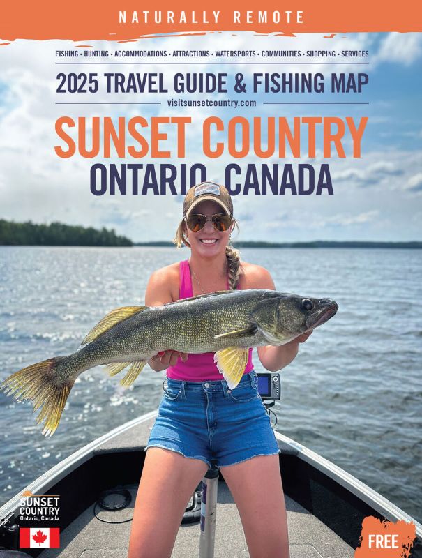 The Sunset Country Travel Guide and Fishing Map.